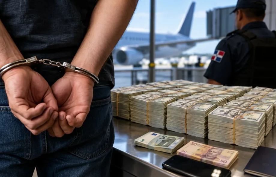 Prisión preventiva para colombiano detenido en el AILA con US$600,700 sin declarar