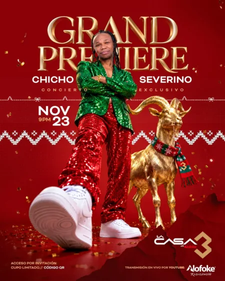 Chicho Severino, primer artista confirmado para la premier de La Casa de Alofoke 3