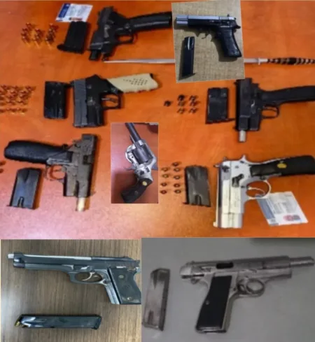 Policía apresa a 13 personas e incauta armas y presuntas drogas en Independencia y Bahoruco