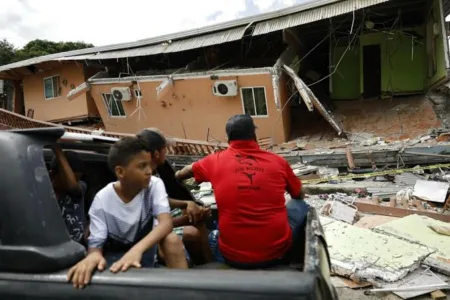 Pueblo cercano al epicentro del terremoto en Panamá