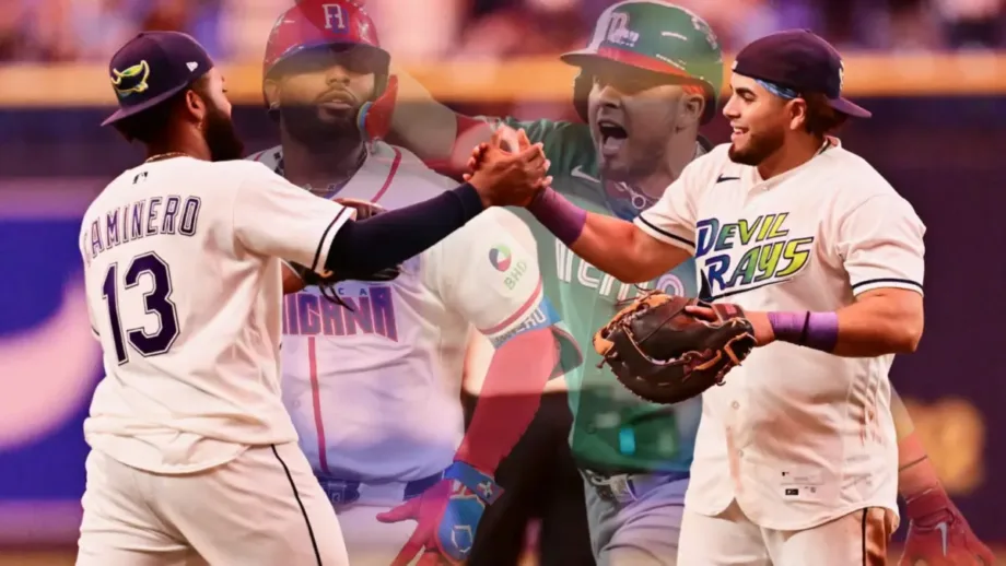 Tras brillar en el Clásico, Caminero y Aranda se hacen sentir en playoffs de MLB